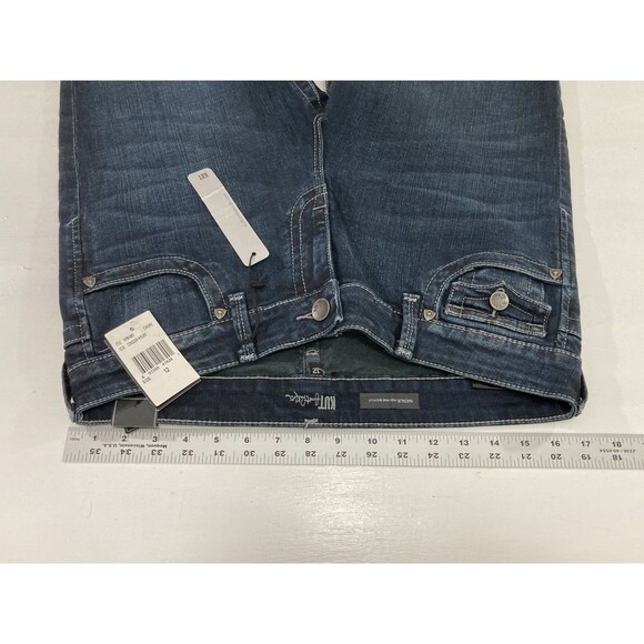 Kut From The Kloth Natalie Jeans 12 Blue Denim High Rise Bootcut Flap Pockets - Picture 10 of 14